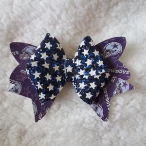 Dallas Cowboys hair bow